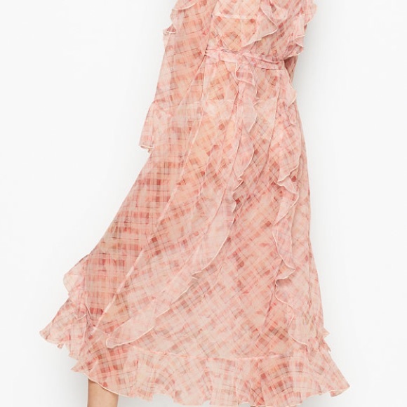 VICTORIAS SECRET GLAM CASCADING ALLOVER RUFFLE LAYERING PIECE SELF TIE BELT XS/S - Picture 6 of 6